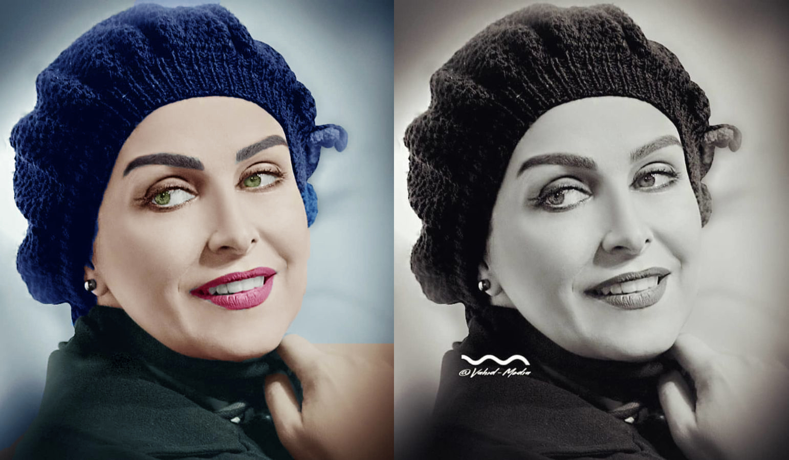 رنگی کردن صورت سیاه و سفید با فتوشاپ